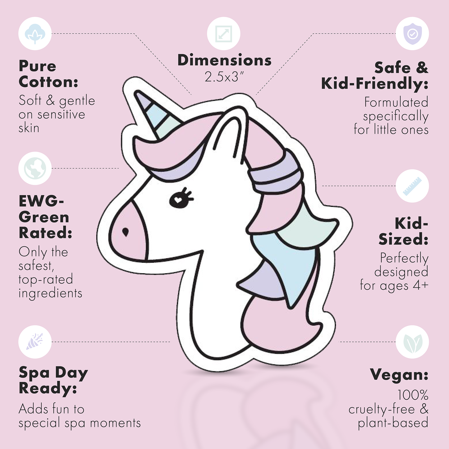 Unicorn Kids Spa Patches